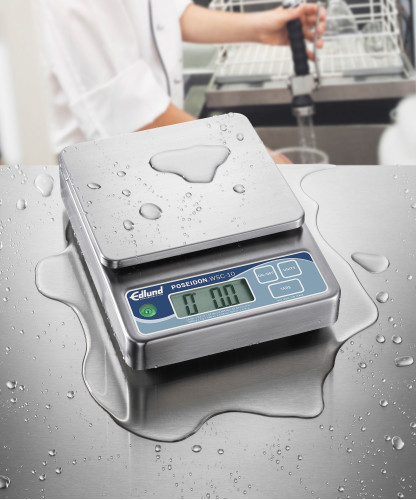 Edlund  WSC-10 OP Stainless Steel Submersible Portion Scale with 6 Display Options, Self-Calibration Feature and Oversized Platform added to your basket