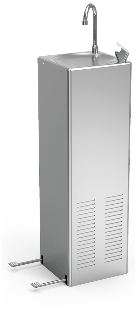 Fricosmos Free standing pedal operated refrigerated drinking fountain Cold+ added to your basket