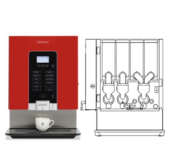 Animo 3-tray coffee dispenser 9.7 L OPTIVEND  added to your basket
