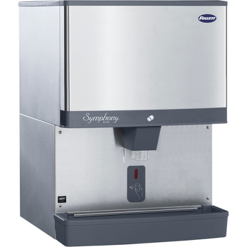 Follett 110CM-NI-SI Symphony Plus 110 lb. Manual Fill Countertop Ice Dispenser with SensorSAFE Dispensing added to your basket