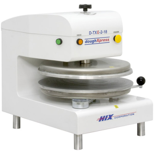 DoughXpress D-TXE-2-18-WH Dual Heat Round Electromechanical Tortilla Press 18" - White, 230V added to your basket
