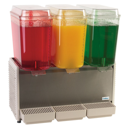 Crathco Classic Bubbler® Premix Cold Beverage Dispenser D356-4 Triple Bowl (3x18L) 230V/60Hz with Plastic Panels added to your basket