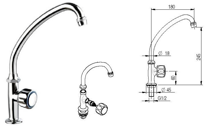 Mixer MONOLITH R0601010107 added to your basket