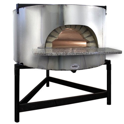 Virtus  wood pizza oven with stainless steel facade, bedplate ø 1540 mm, capacity 10/12 pizzas added to your basket