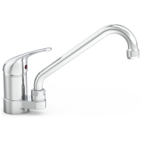 Double inlet worktop mixer tap with front spout - Halls International ...