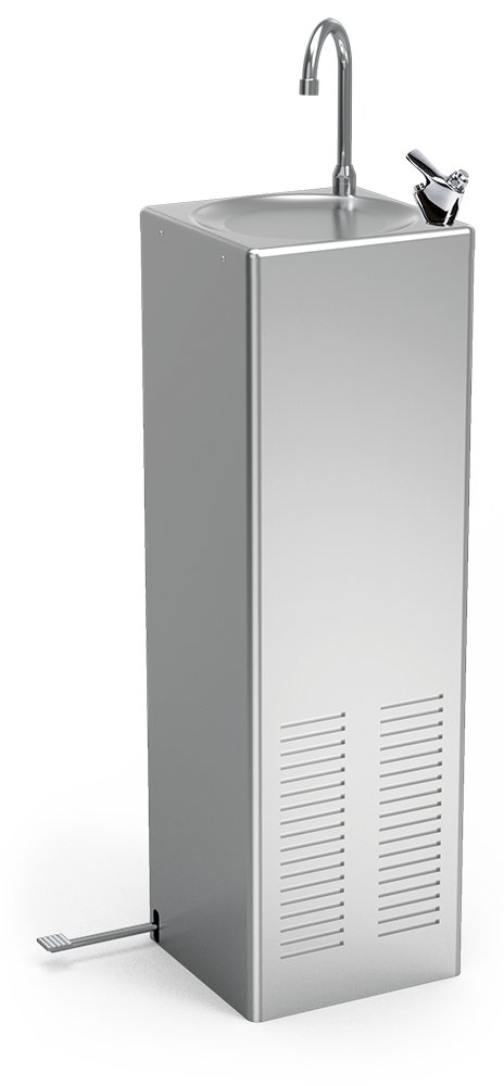 Refrigerated drinking water fountain Cold+ with pedal operated bottle filler added to your basket